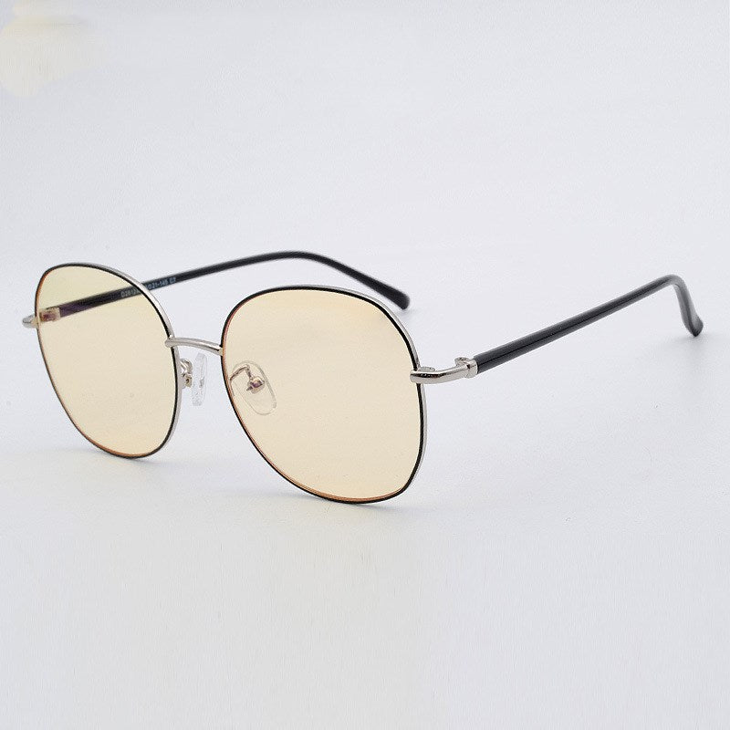 Metal Round Frame Blue Light Blocking Glasses