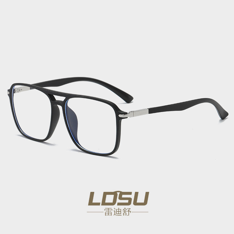 Trendy Polygonal TR Blue Light Blocking Glasses Frame