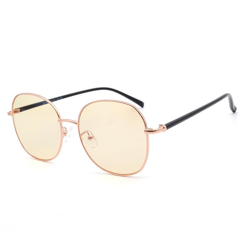 Metal Round Frame Blue Light Blocking Glasses