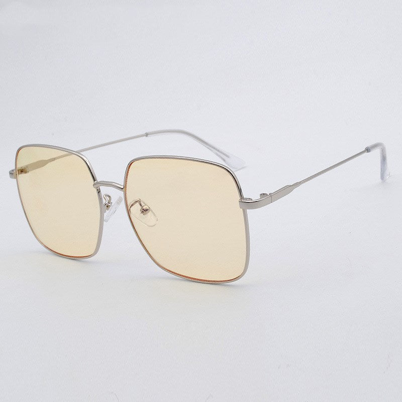 Fashion Retro Metal Blue Light Blocking Glasses