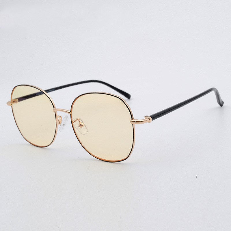Metal Round Frame Blue Light Blocking Glasses