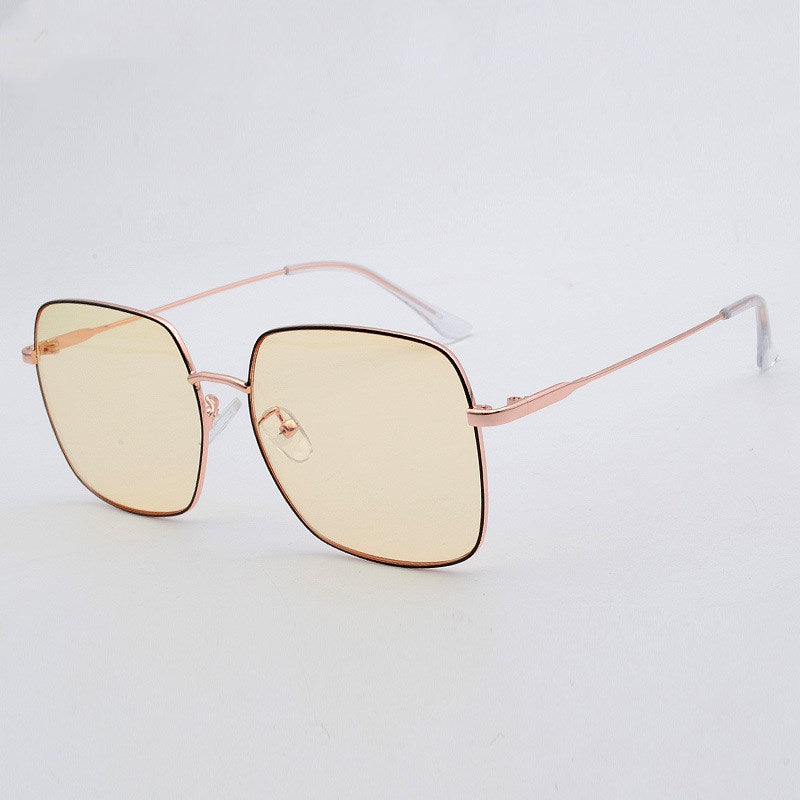 Fashion Retro Metal Blue Light Blocking Glasses