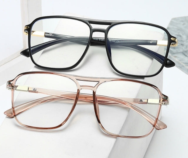 Trendy Polygonal TR Blue Light Blocking Glasses Frame