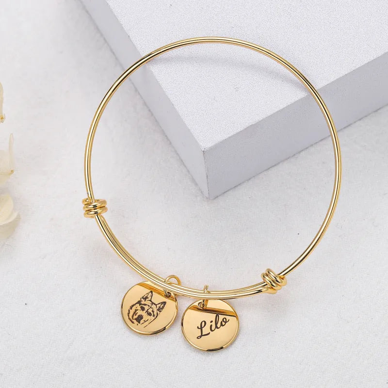 Pet Photo Disc Bracelet