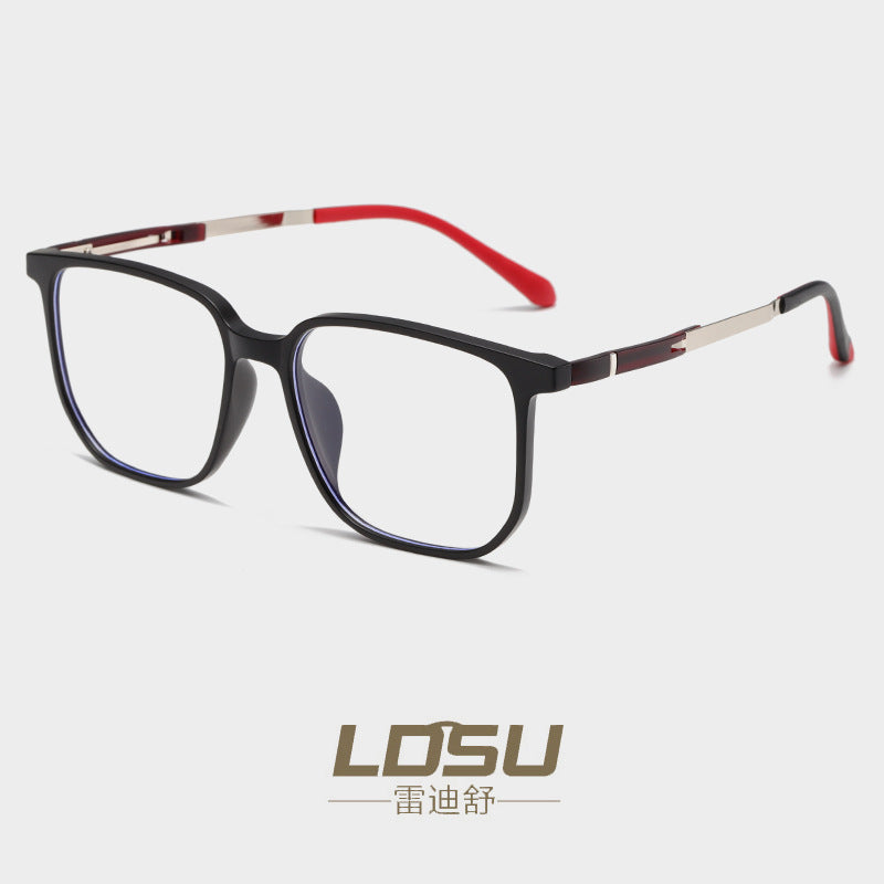 Trendy Polygonal TR Blue Light Blocking Glasses Frame