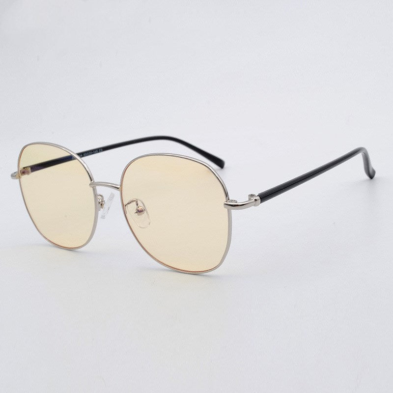Metal Round Frame Blue Light Blocking Glasses